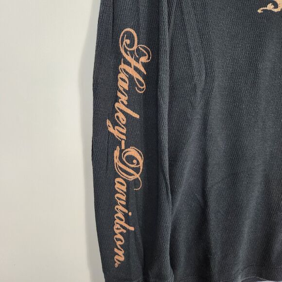 Harley Davidson Shirt Women‎ XL Y2k Rhinestone Motorcycle Sportster Biker Punk - Picture 4 of 9